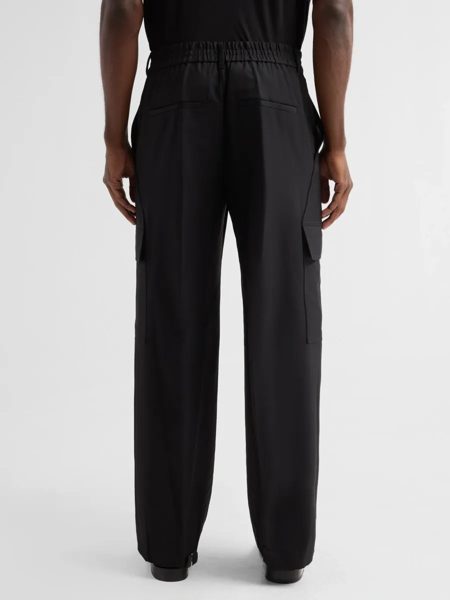 Helmut Lang Men's Wool Utility Trousers | Thumbnail 3 Helmut Lang Men's Wool Utility Trousers | Thumbnail 3