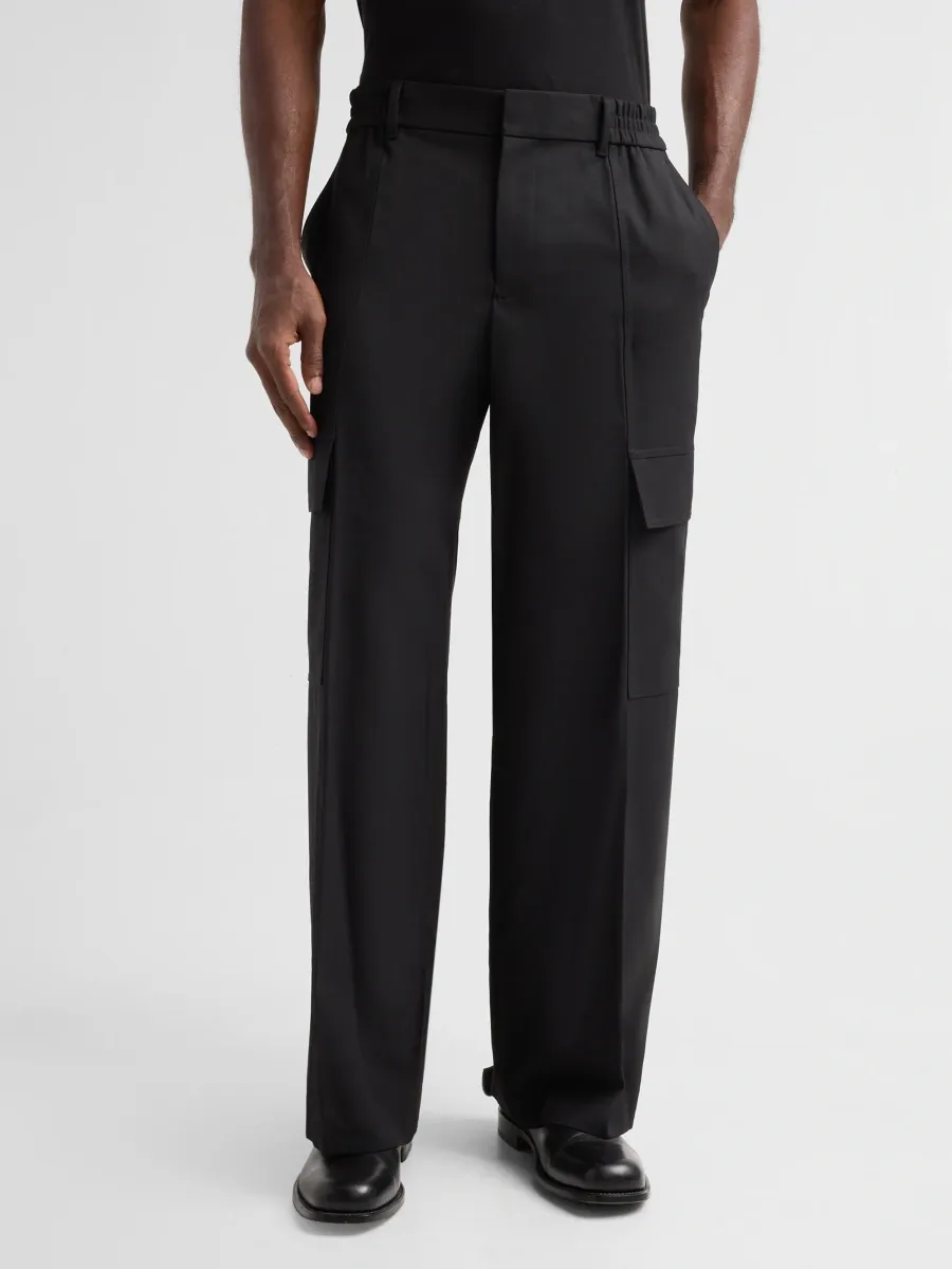 Helmut Lang Men's Wool Utility Trousers | Thumbnail 4 Helmut Lang Men's Wool Utility Trousers | Thumbnail 4