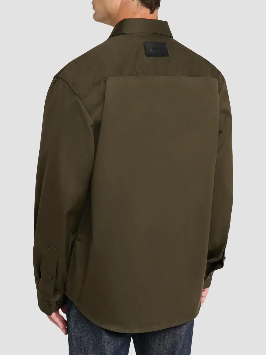 Helmut Lang Men's Cotton Sateen Overshirt | Thumbnail 3 Helmut Lang Men's Cotton Sateen Overshirt | Thumbnail 3