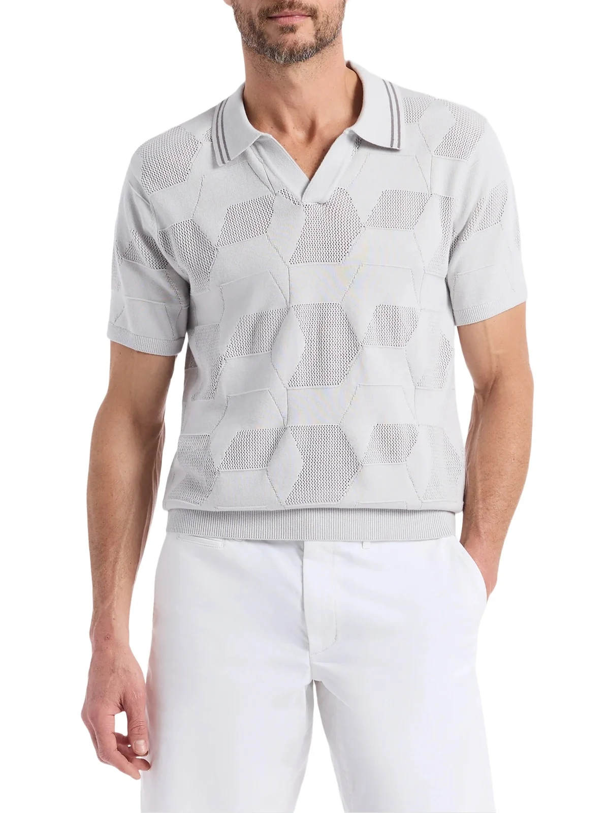 Robert Graham Men's Marcross Knit Polo Shirt