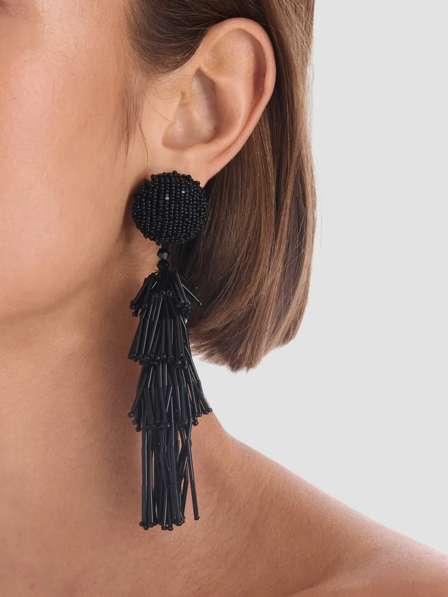 Oscar de la Renta Women's 24K Gold-Plated & Glass Crystal Fringed Drop Earrings | Thumbnail 2 Oscar de la Renta Women's 24K Gold-Plated & Glass Crystal Fringed Drop Earrings | Thumbnail 2