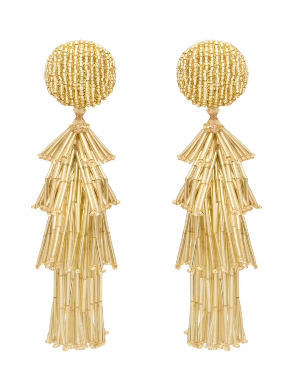 Oscar de la Renta Women's 24K Gold-Plated & Glass Crystal Fringed Drop Earrings