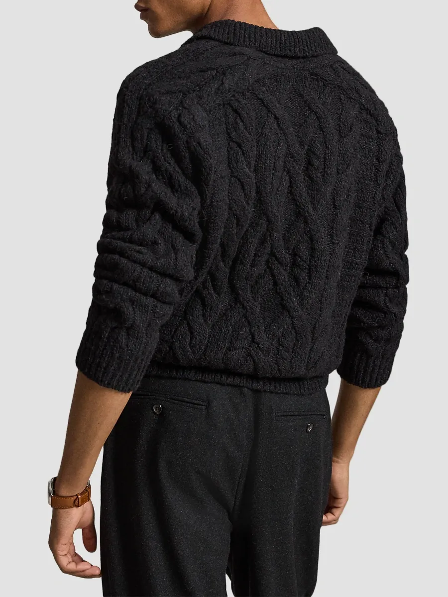 Polo Ralph Lauren Men's Wool-Alpaca Polo Sweater | Thumbnail 3 Polo Ralph Lauren Men's Wool-Alpaca Polo Sweater | Thumbnail 3