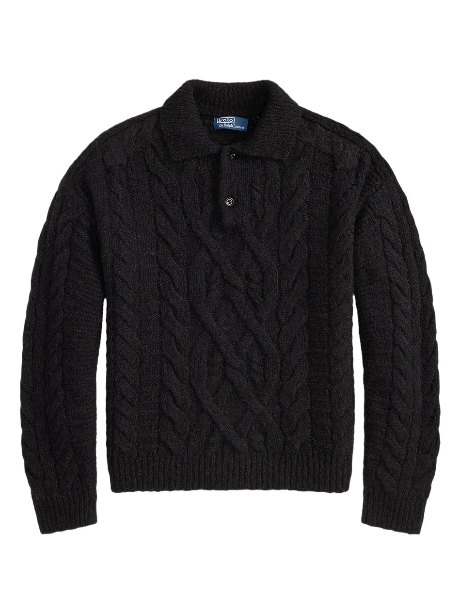 Polo Ralph Lauren Men's Wool-Alpaca Polo Sweater