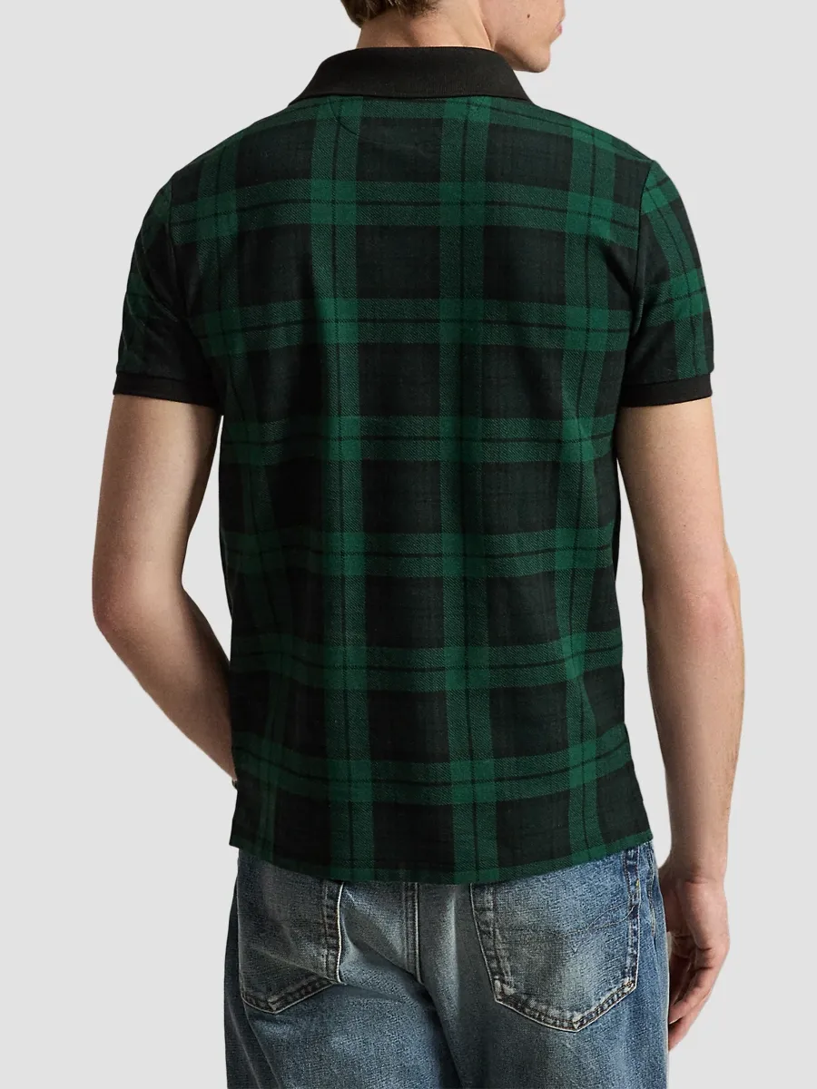 Polo Ralph Lauren Men's Plaid Cotton Mesh Polo Shirt | Thumbnail 3 Polo Ralph Lauren Men's Plaid Cotton Mesh Polo Shirt | Thumbnail 3