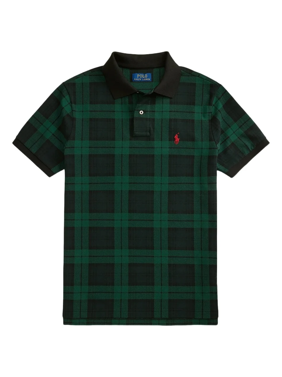 Polo Ralph Lauren Men's Plaid Cotton Mesh Polo Shirt