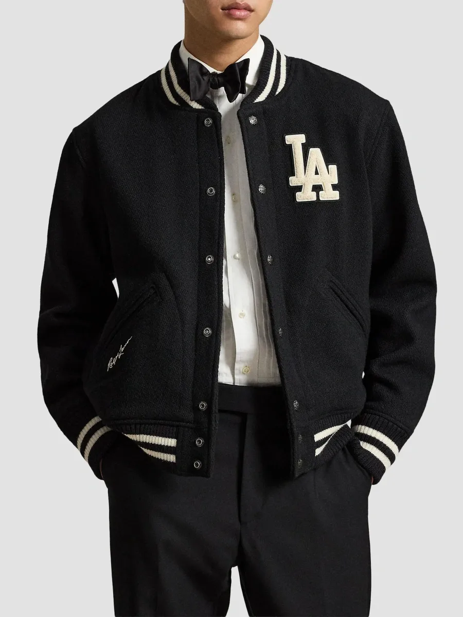 Polo Ralph Lauren Men's x Los Angeles Dodgers Wool-Blend Varsity Jacket | Thumbnail 2