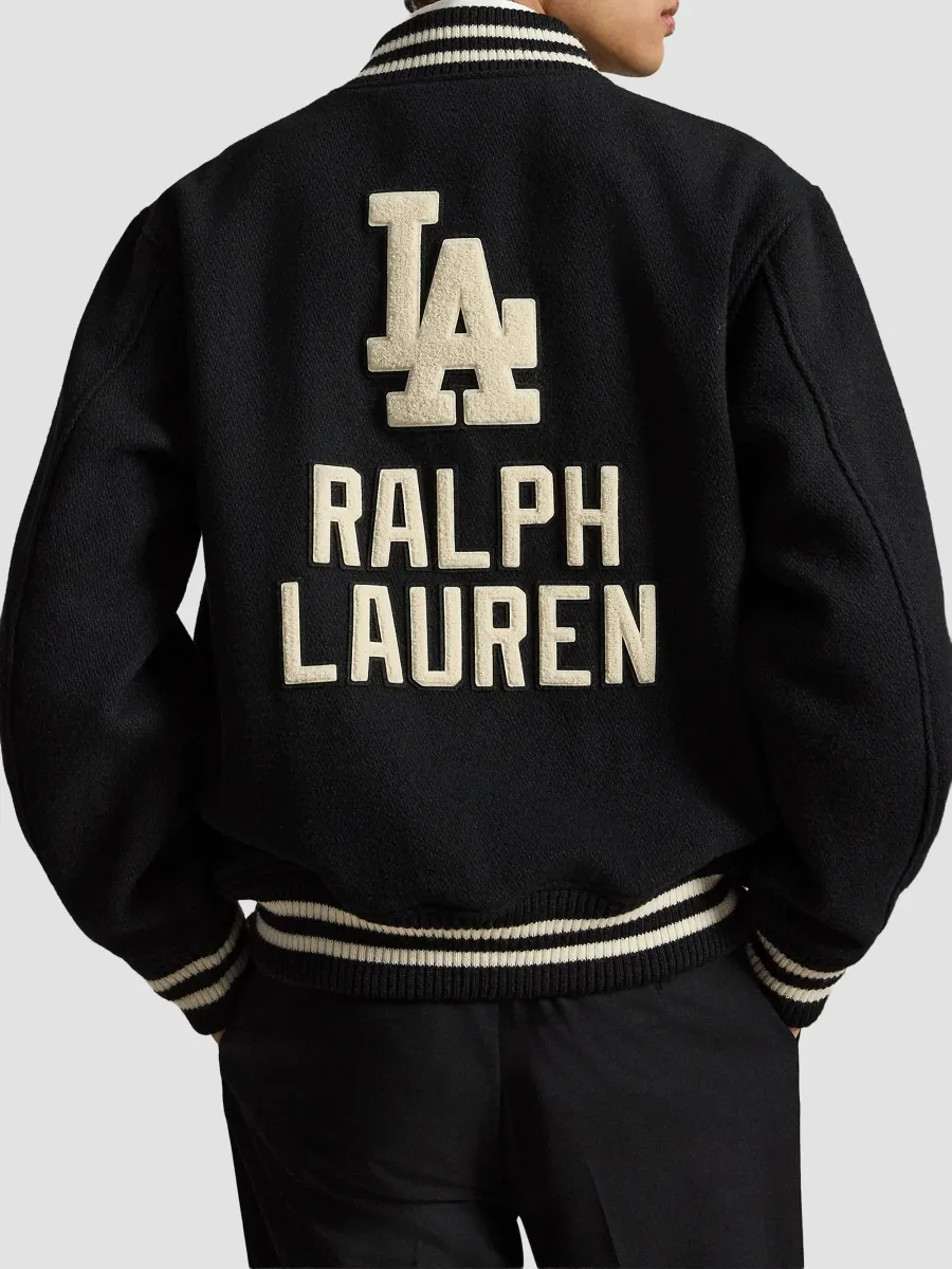 Polo Ralph Lauren Men's x Los Angeles Dodgers Wool-Blend Varsity Jacket | Thumbnail 3