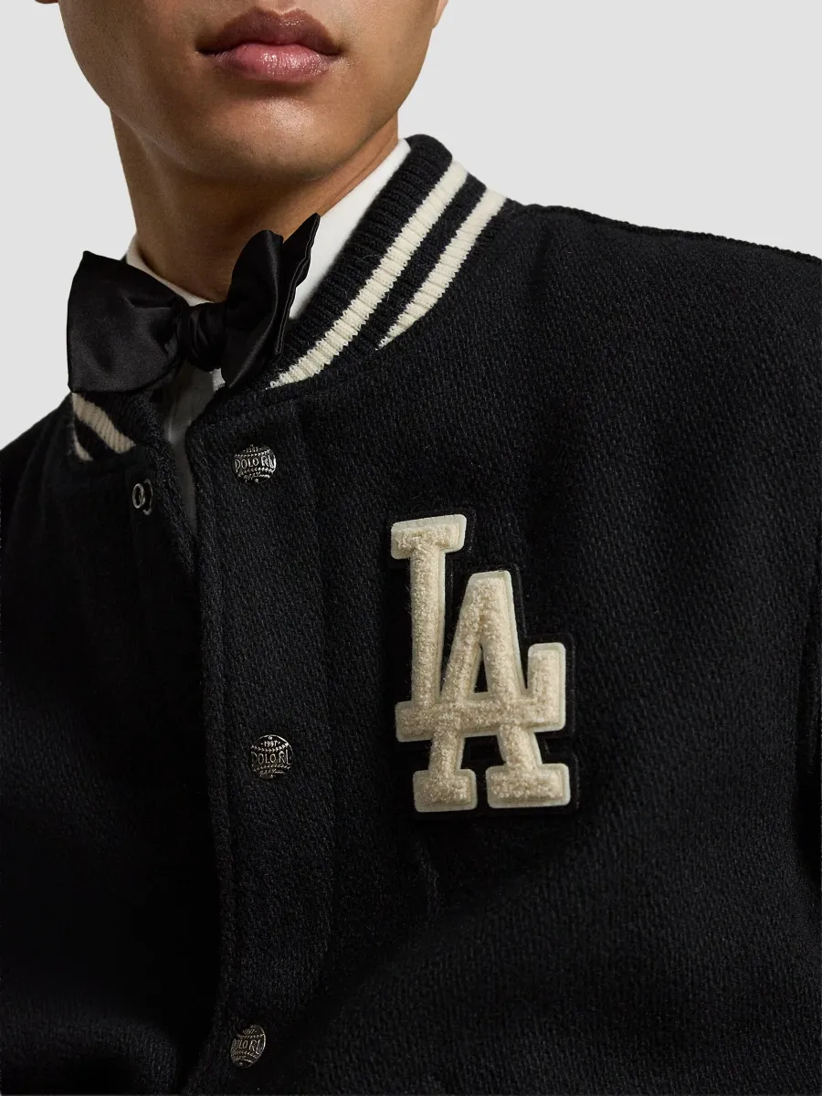 Polo Ralph Lauren Men's x Los Angeles Dodgers Wool-Blend Varsity Jacket | Thumbnail 4