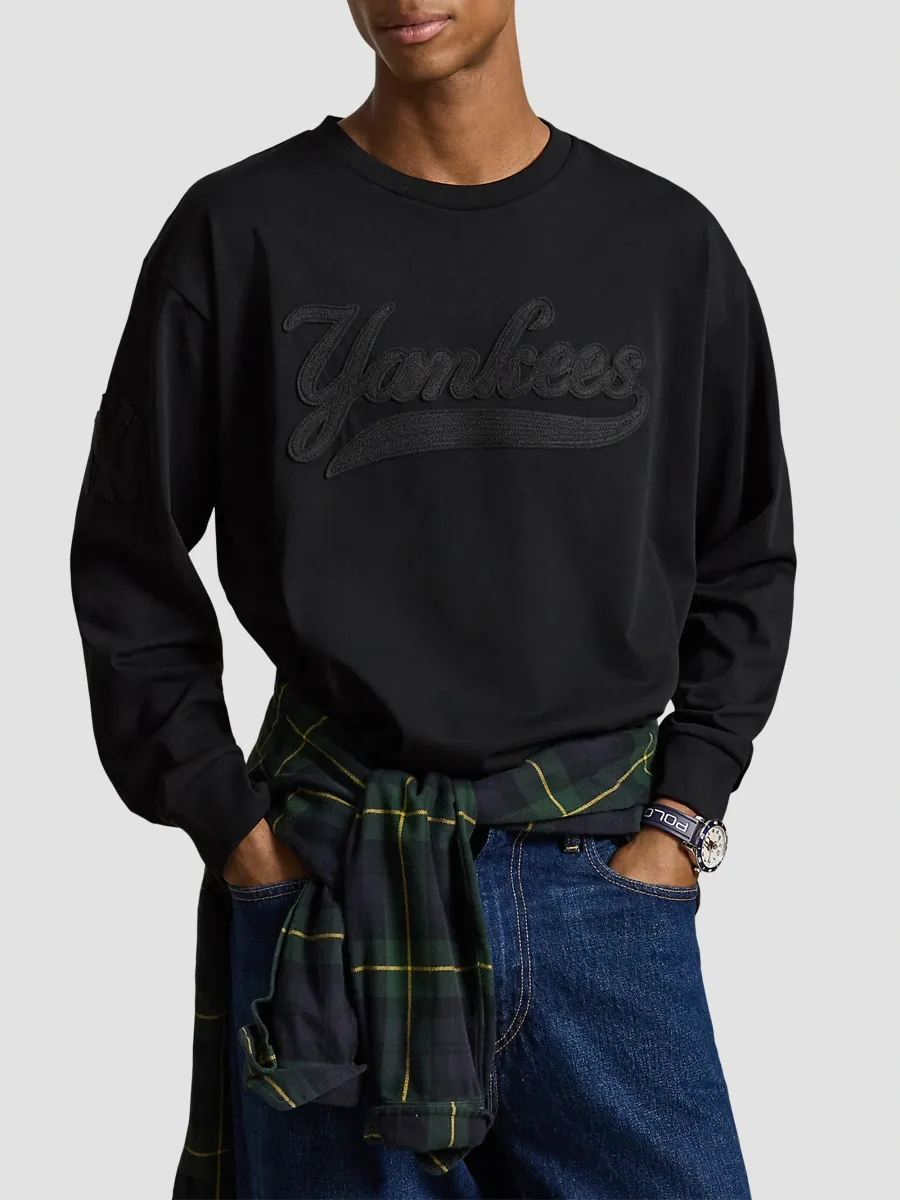 Polo Ralph Lauren Men's New York Yankees Cotton Big-Fit T-Shirt | Thumbnail 4 Polo Ralph Lauren Men's New York Yankees Cotton Big-Fit T-Shirt | Thumbnail 4