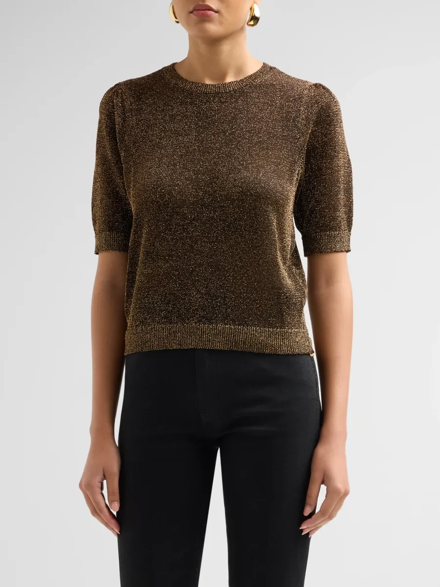 Frame Women's The Lurex Gathered Sweater | Thumbnail 4 Frame Women's The Lurex Gathered Sweater | Thumbnail 4