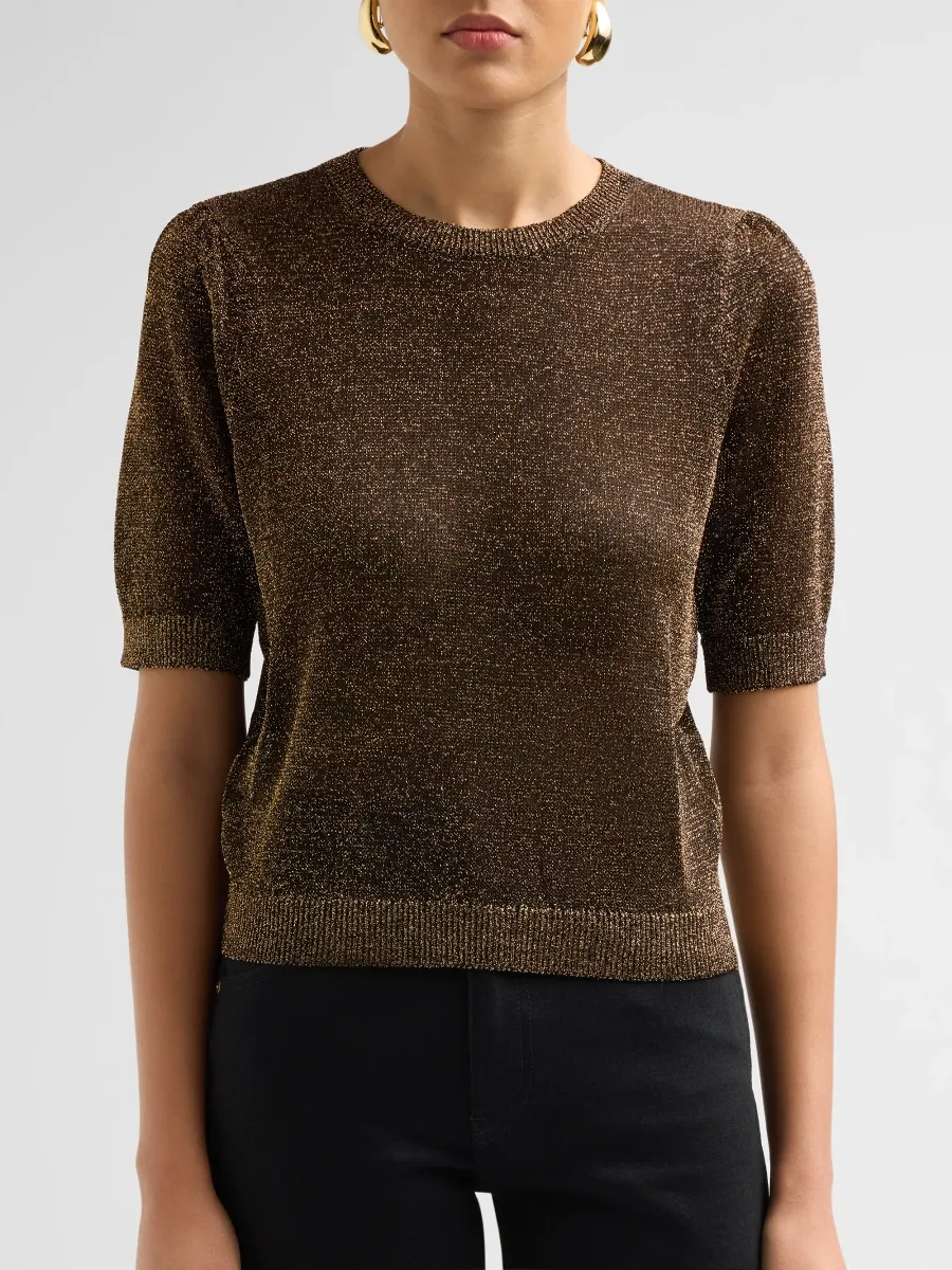 Frame Women's The Lurex Gathered Sweater | Thumbnail 5 Frame Women's The Lurex Gathered Sweater | Thumbnail 5
