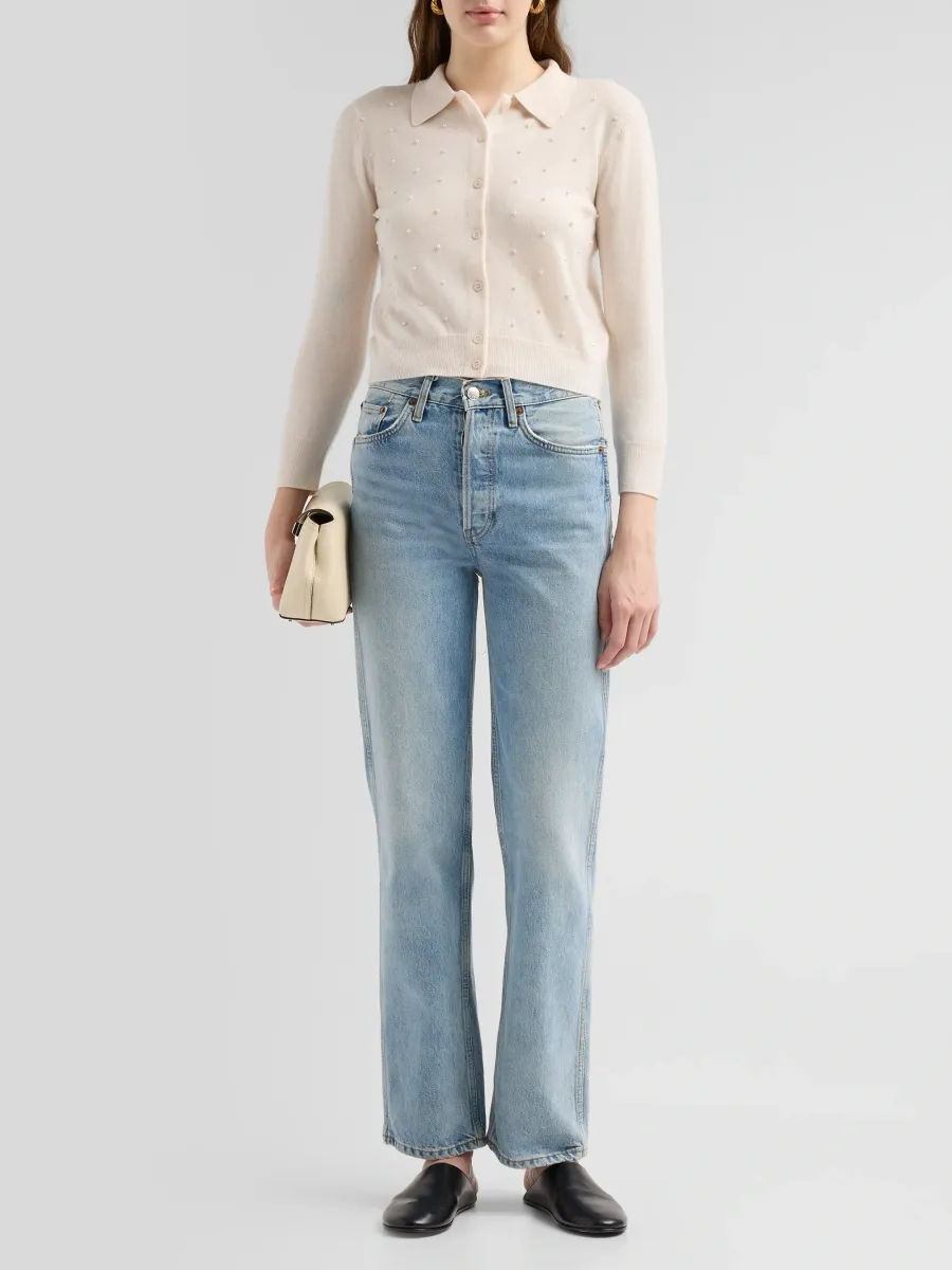 Frame Women's The Pearl Wool-Cashmere Cardigan | Thumbnail 2 Frame Women's The Pearl Wool-Cashmere Cardigan | Thumbnail 2