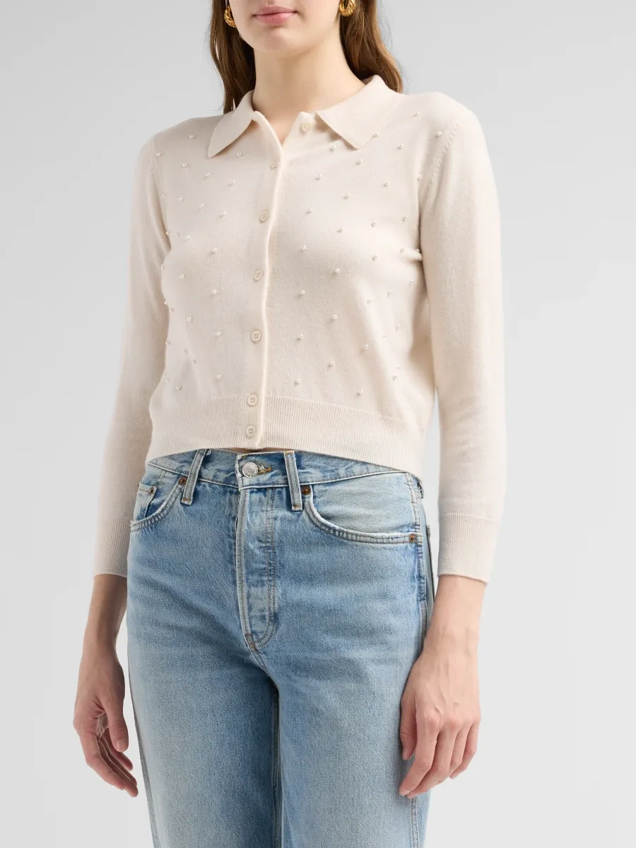 Frame Women's The Pearl Wool-Cashmere Cardigan | Thumbnail 4 Frame Women's The Pearl Wool-Cashmere Cardigan | Thumbnail 4