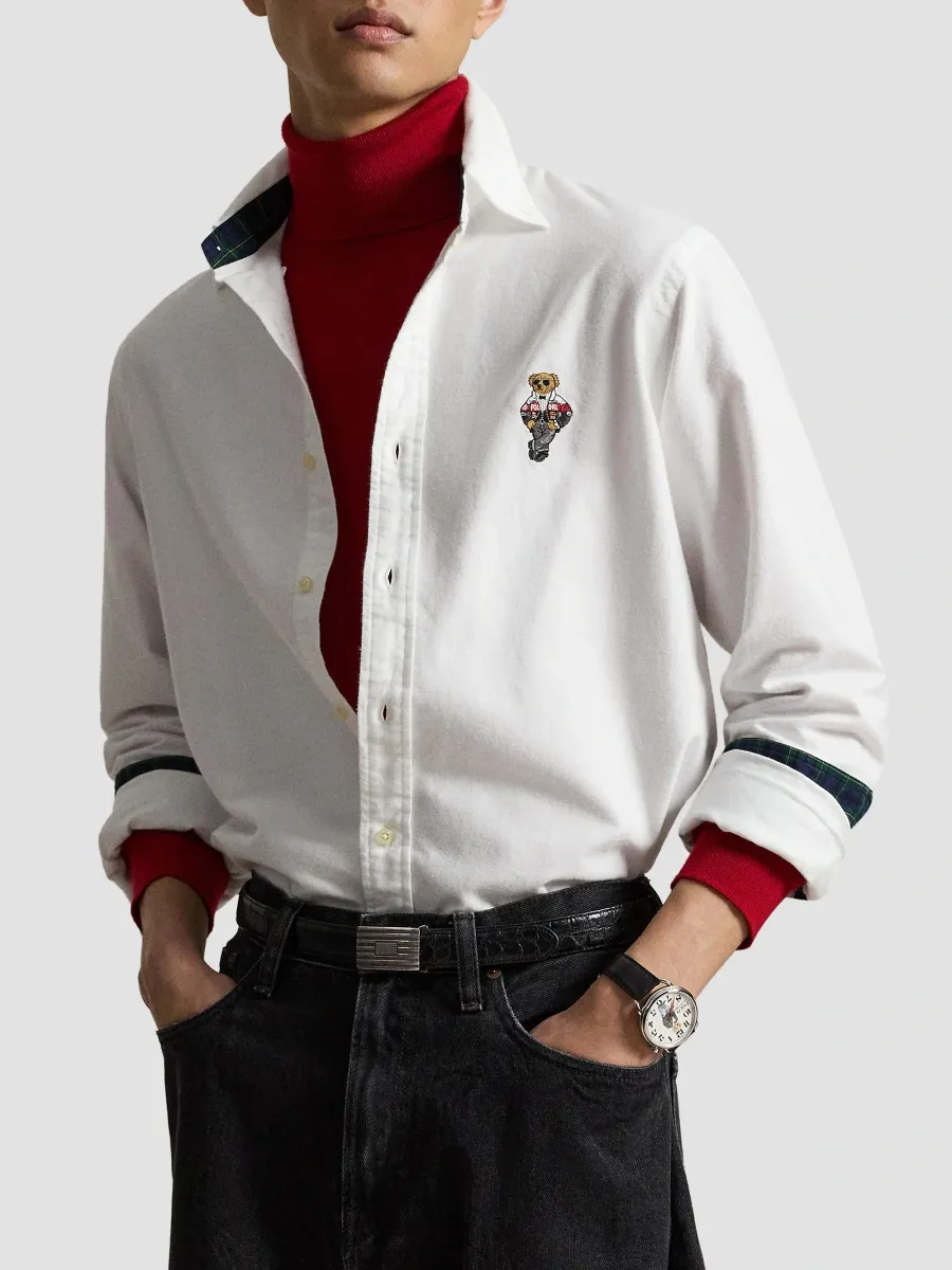 Polo Ralph Lauren Men's Brushed Oxford Shirt | Thumbnail 4 Polo Ralph Lauren Men's Brushed Oxford Shirt | Thumbnail 4