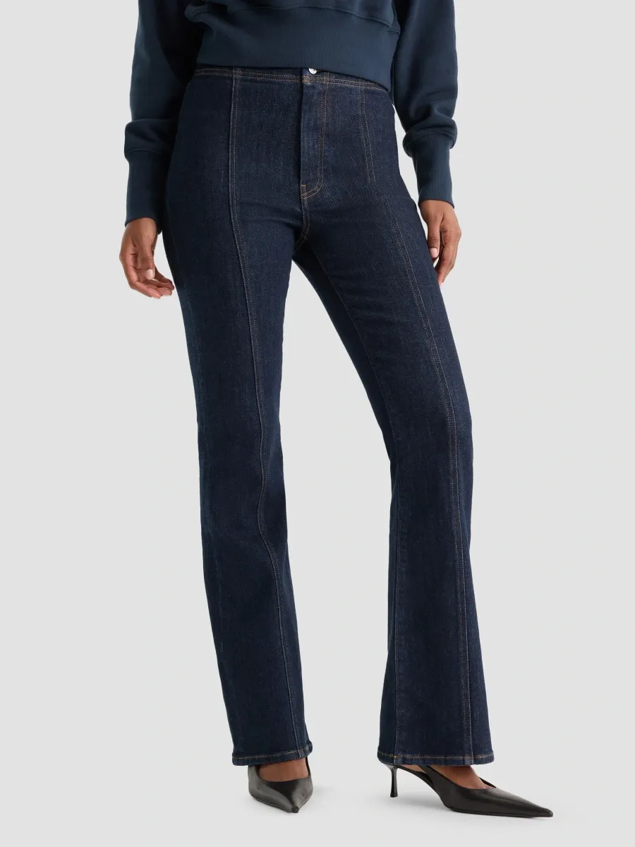 GOOD AMERICAN Women's Good Classic Denim High-Rise Bootcut Jeans | Thumbnail 4