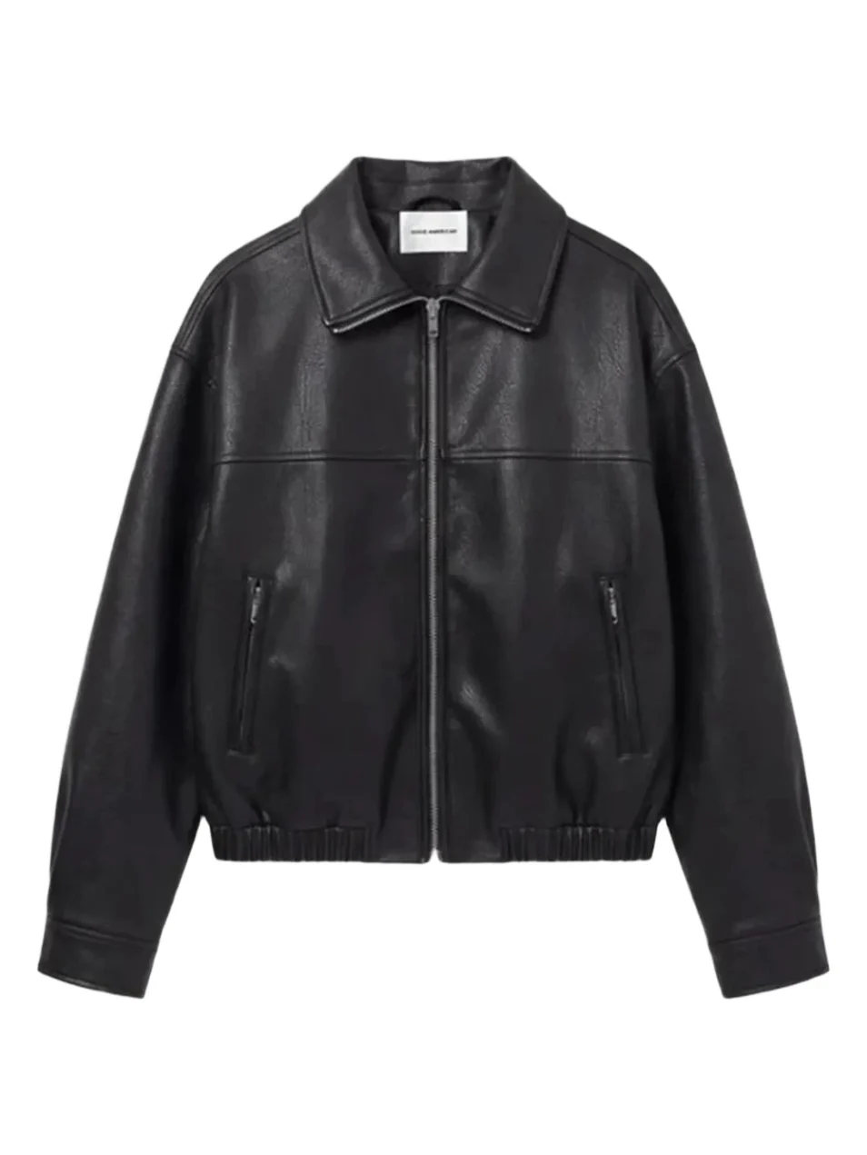 GOOD AMERICAN Women's The Better Than Leather Funnel Jacket