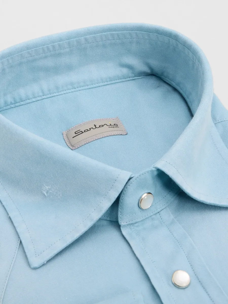 Sartorio Napoli Men's Western Flannel Shirt | Thumbnail 2