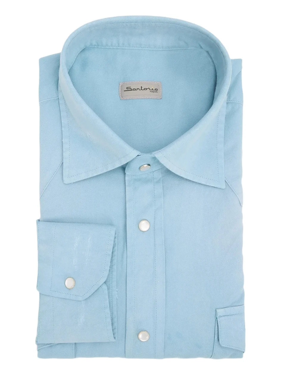 Sartorio Napoli Men's Western Flannel Shirt