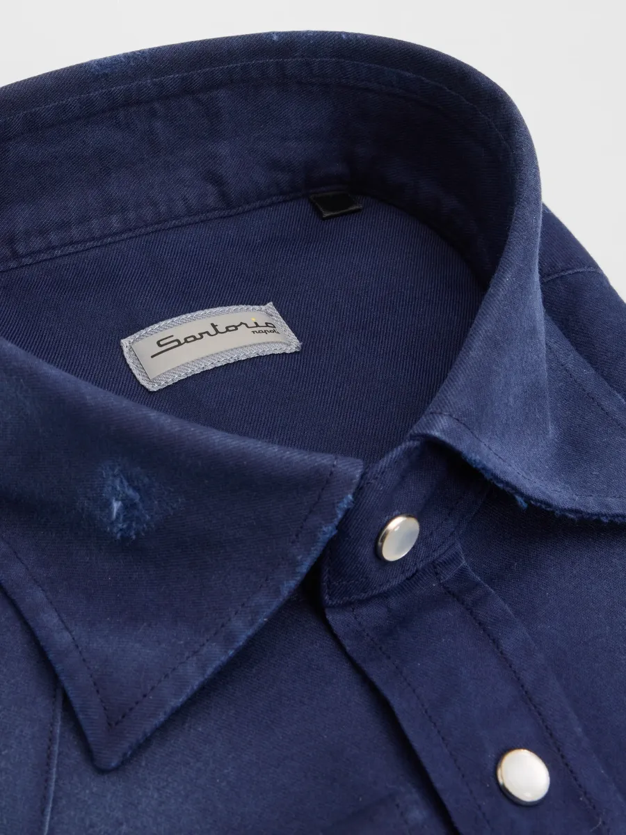 Sartorio Napoli Men's Western Flannel Shirt | Thumbnail 2