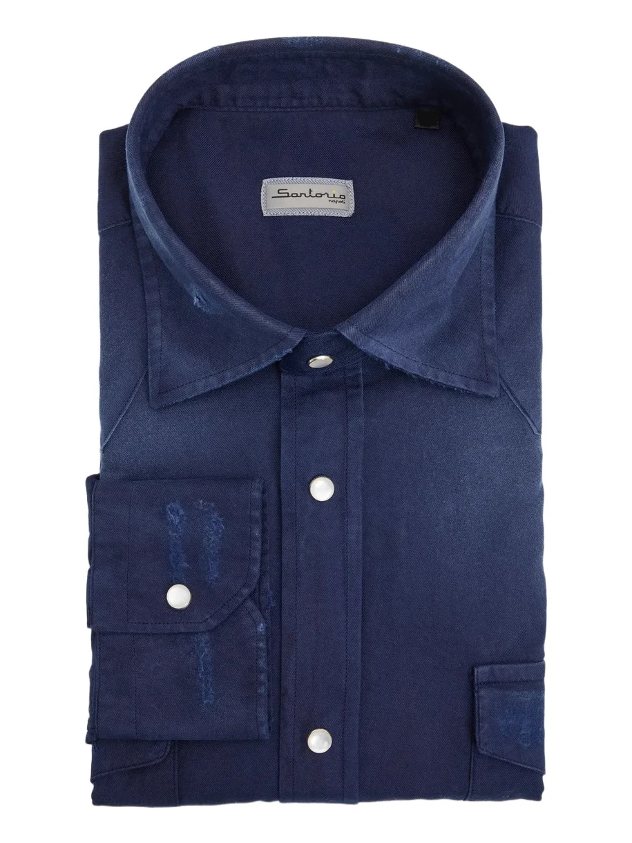 Sartorio Napoli Men's Western Flannel Shirt