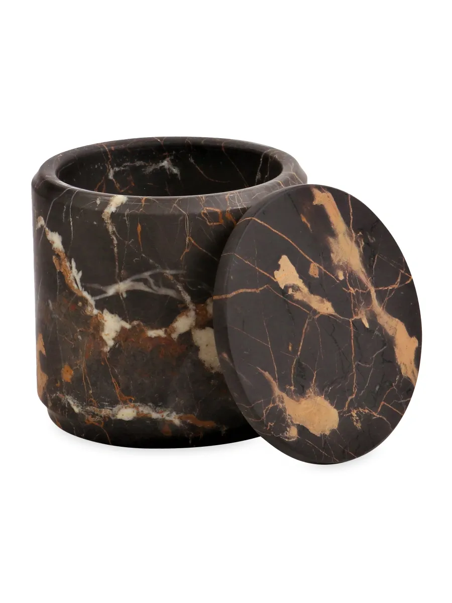 Marble Crafter Eris Marble Honed 4" Cylindrical Canister | Thumbnail 2
