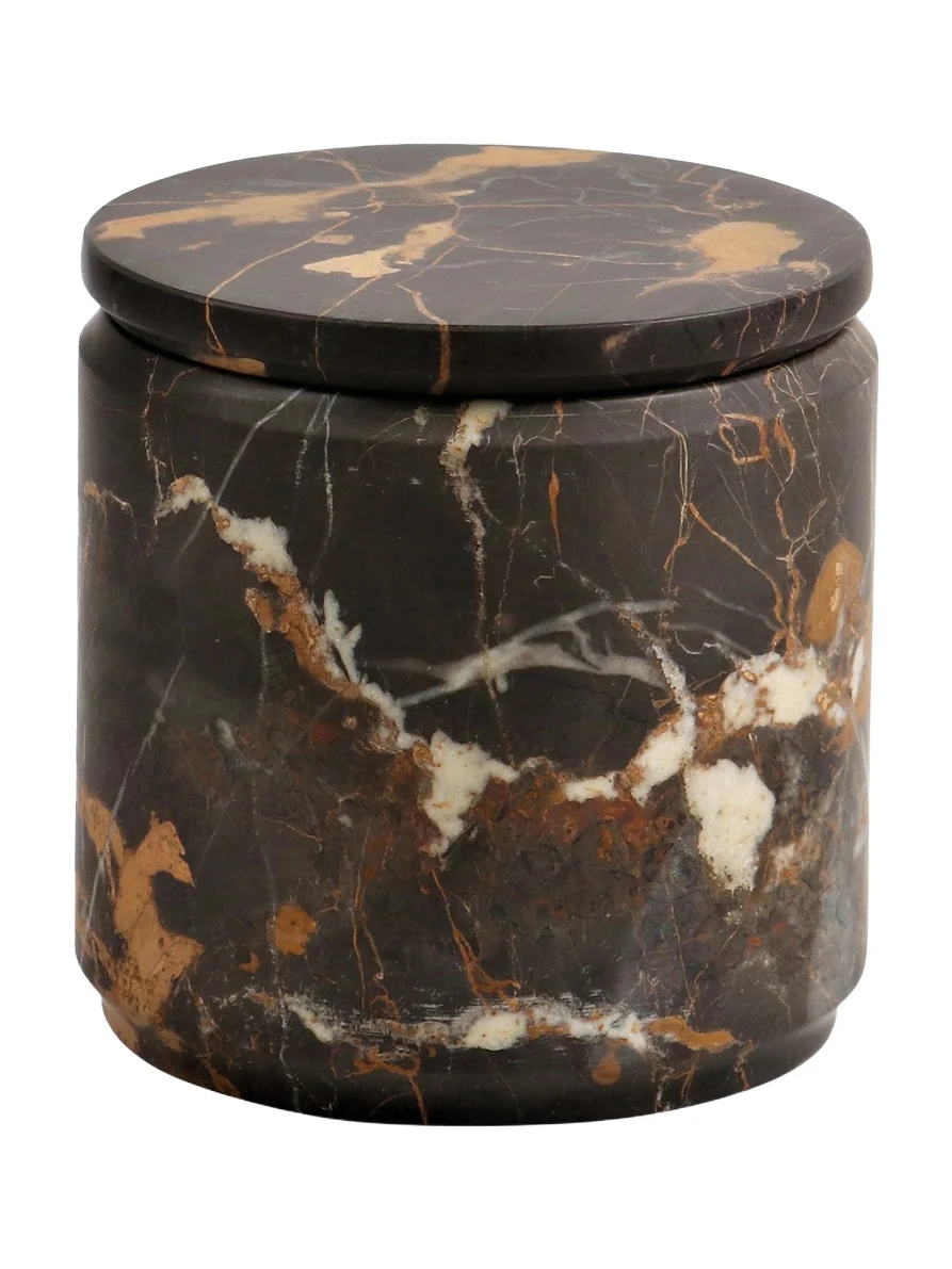 Eris Marble Honed 4" Cylindrical Canister
