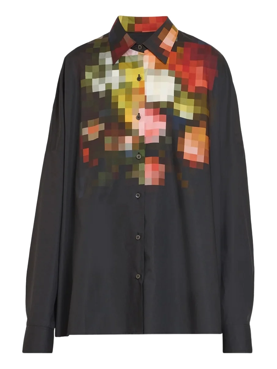 Women's Casia Printed Cotton Shirt