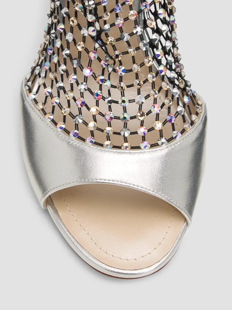 René Caovilla Women's Galaxia 105MM Embellished-Mesh Sandals | Thumbnail 6