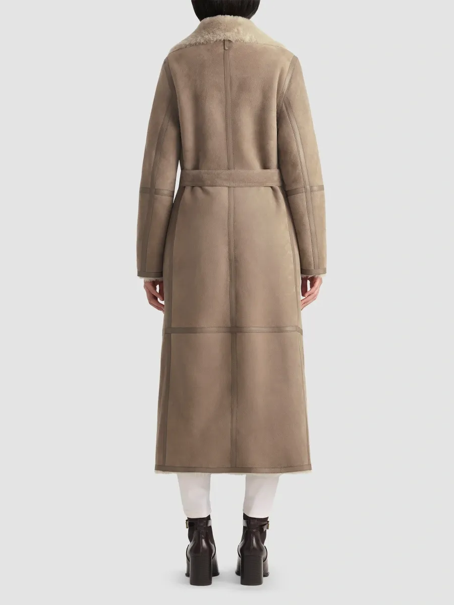 Mackage Women's Marian Leather & Shearling Reversible Wrap Coat | Thumbnail 3 Mackage Women's Marian Leather & Shearling Reversible Wrap Coat | Thumbnail 3
