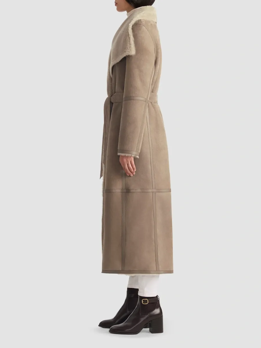 Mackage Women's Marian Leather & Shearling Reversible Wrap Coat | Thumbnail 6 Mackage Women's Marian Leather & Shearling Reversible Wrap Coat | Thumbnail 6