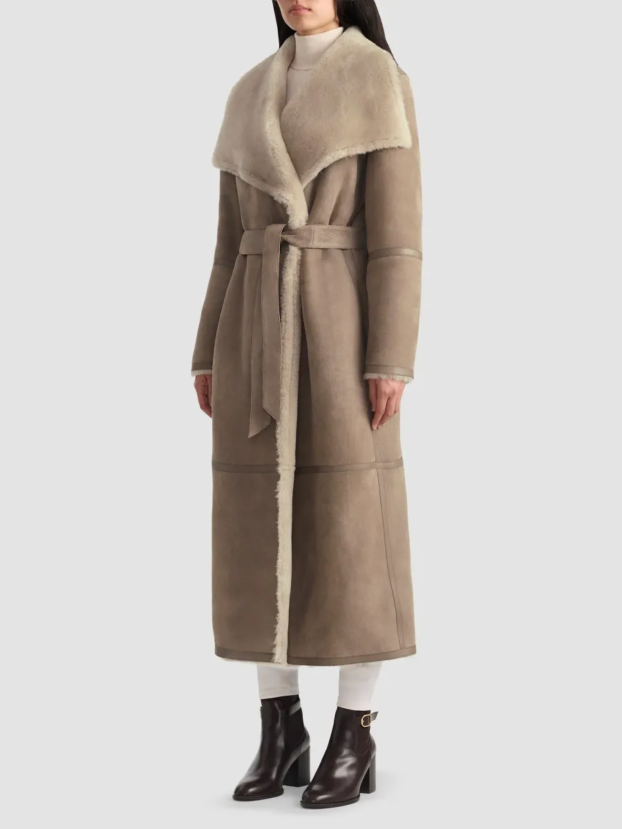 Mackage Women's Marian Leather & Shearling Reversible Wrap Coat | Thumbnail 7 Mackage Women's Marian Leather & Shearling Reversible Wrap Coat | Thumbnail 7