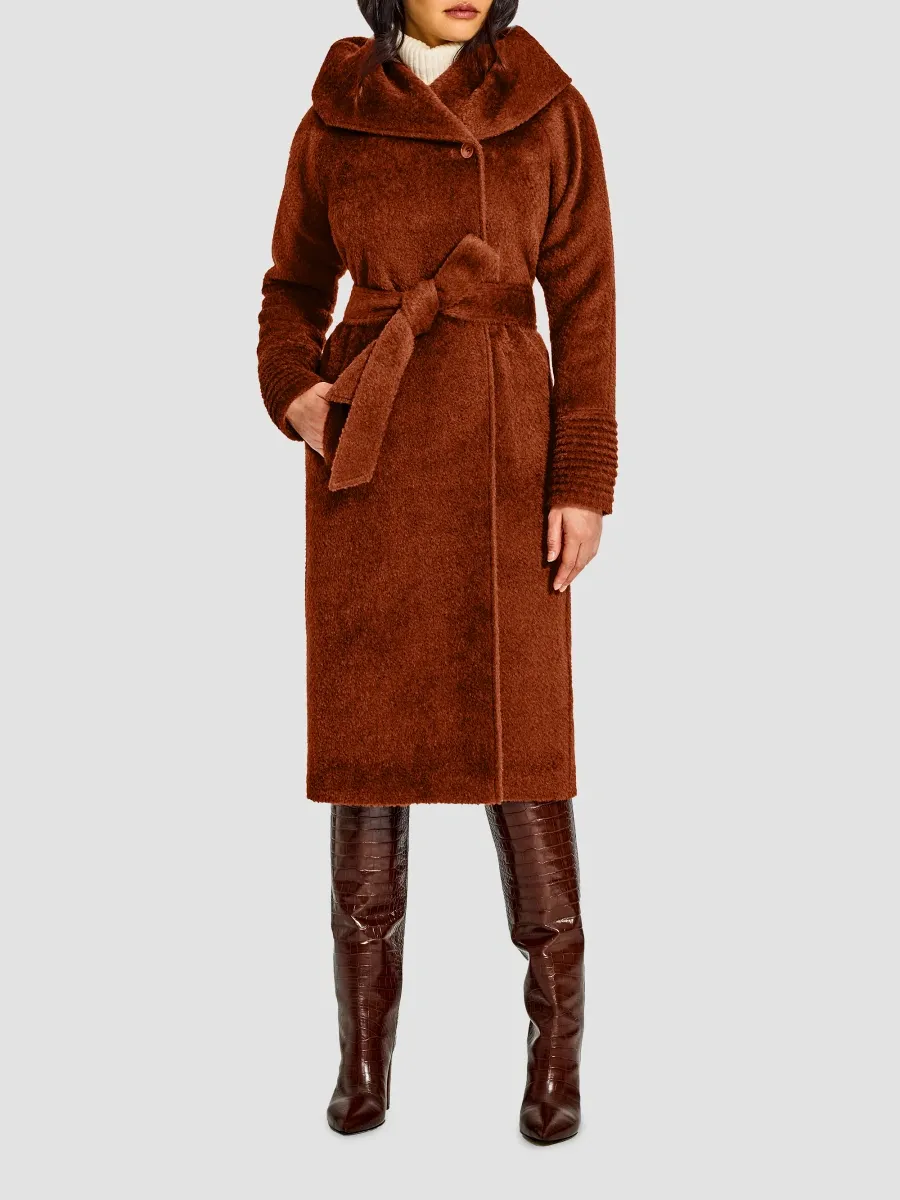 Sentaler Women's Suri Alpaca-Blend Bouclé Hooded Coat | Thumbnail 2 Sentaler Women's Suri Alpaca-Blend Bouclé Hooded Coat | Thumbnail 2