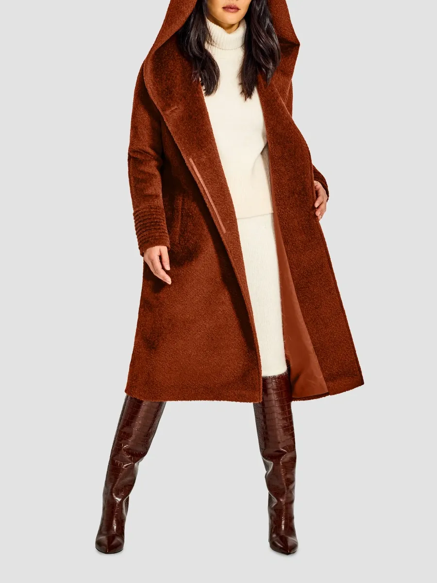 Sentaler Women's Suri Alpaca-Blend Bouclé Hooded Coat | Thumbnail 4 Sentaler Women's Suri Alpaca-Blend Bouclé Hooded Coat | Thumbnail 4