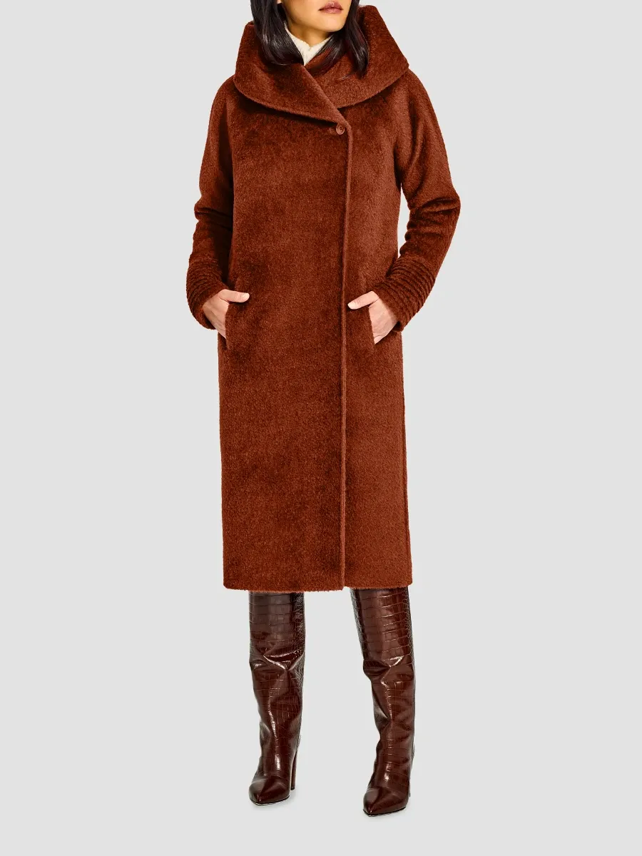 Sentaler Women's Suri Alpaca-Blend Bouclé Hooded Coat | Thumbnail 6 Sentaler Women's Suri Alpaca-Blend Bouclé Hooded Coat | Thumbnail 6