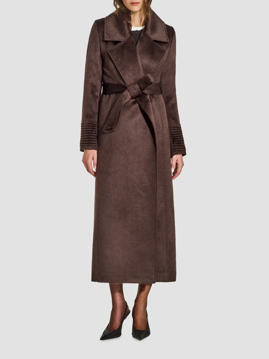 Sentaler Women's Suri Alpaca-Wool Waist-Tie Coat | Thumbnail 2