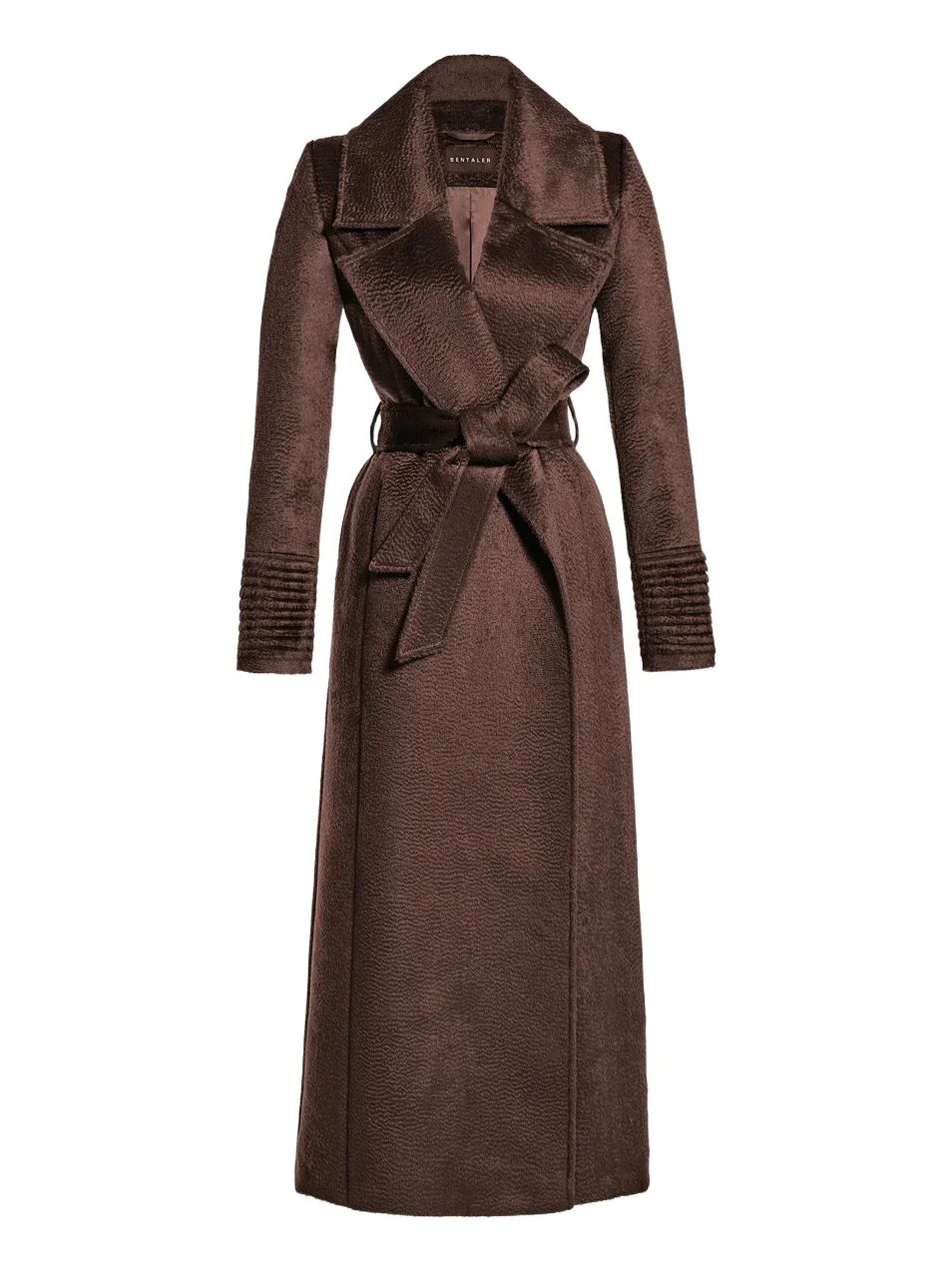 Sentaler Women's Suri Alpaca-Wool Waist-Tie Coat