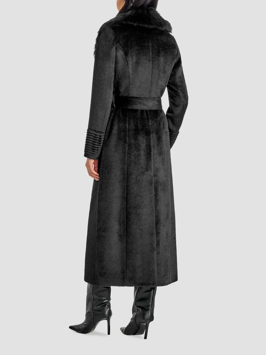 Sentaler Women's Suri Alpaca-Wool Shearling-Collar Coat | Thumbnail 3 Sentaler Women's Suri Alpaca-Wool Shearling-Collar Coat | Thumbnail 3