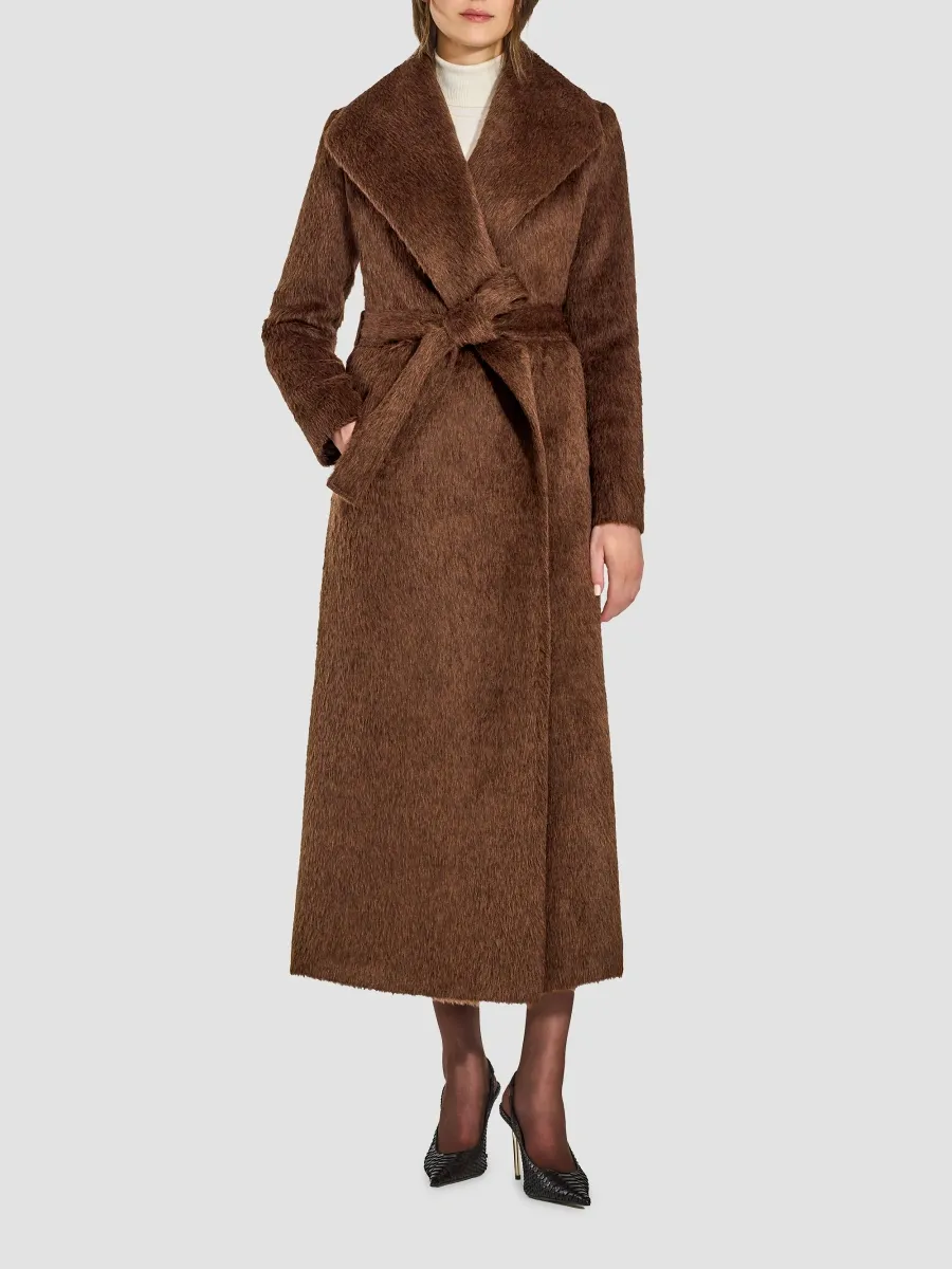 Sentaler Women's Tie-Waist Suri Alpaca Wool Maxi Wrap Coat | Thumbnail 2 Sentaler Women's Tie-Waist Suri Alpaca Wool Maxi Wrap Coat | Thumbnail 2