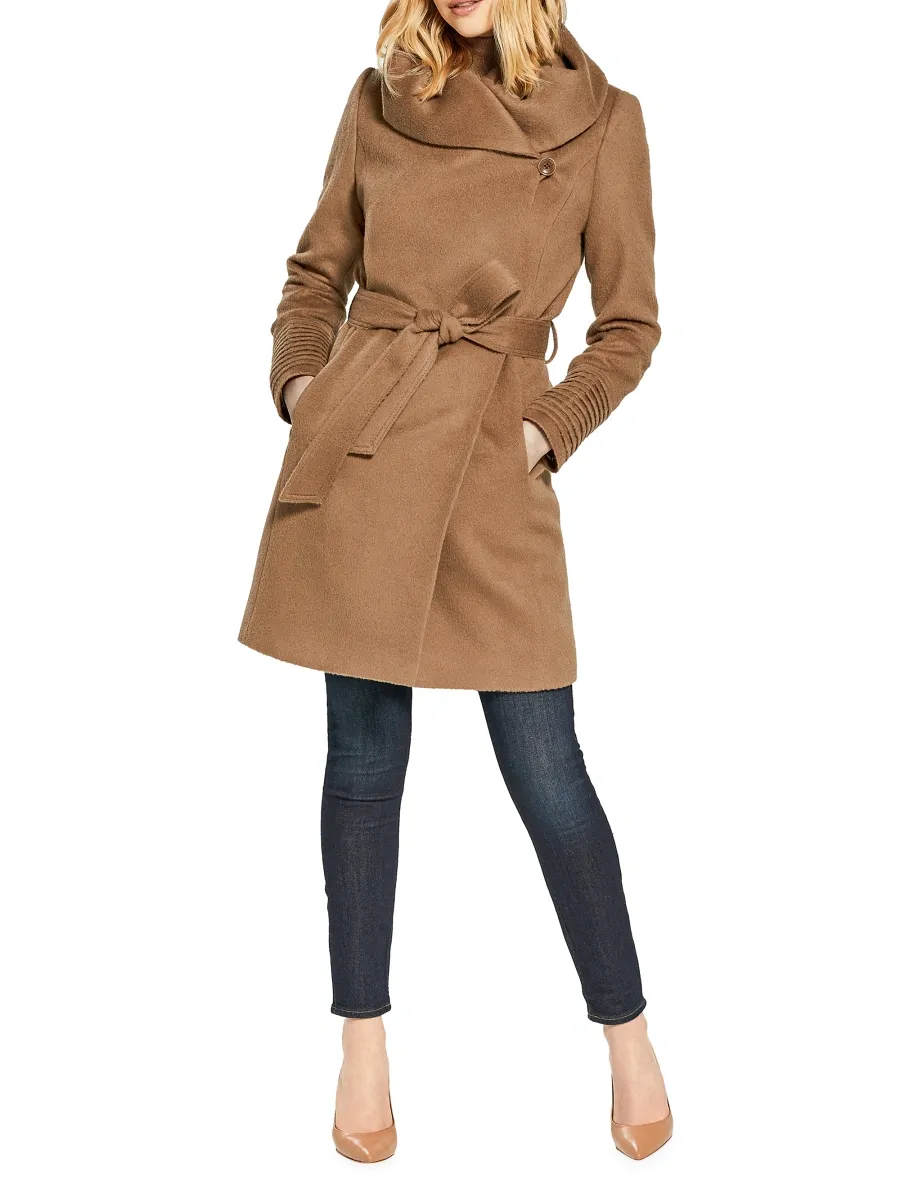 Sentaler Women's Mid-Length Hooded Wrap Coat | Thumbnail 2 Sentaler Women's Mid-Length Hooded Wrap Coat | Thumbnail 2