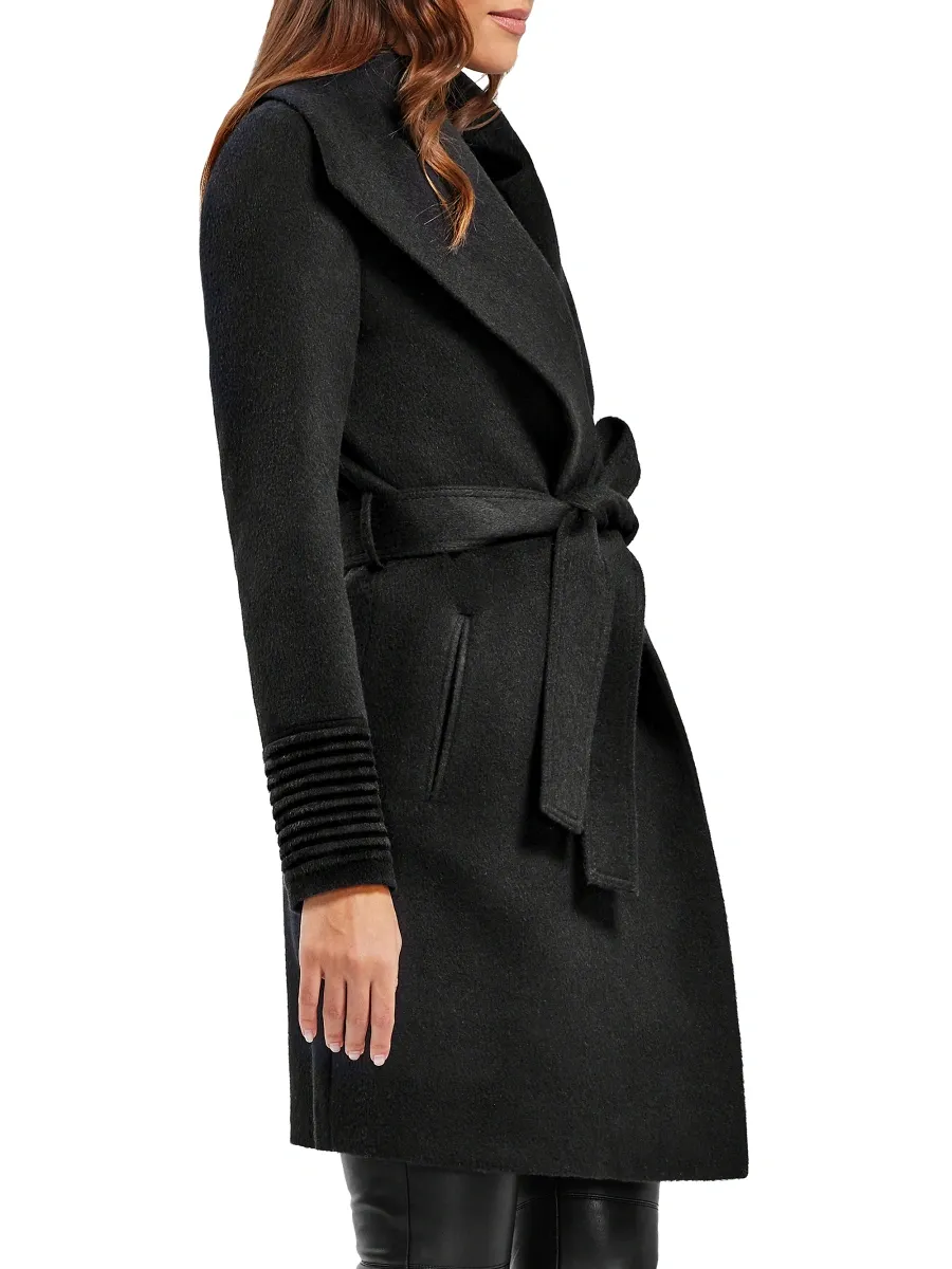 Sentaler Women's Shawl-Collar Wrap Coat | Thumbnail 5 Sentaler Women's Shawl-Collar Wrap Coat | Thumbnail 5