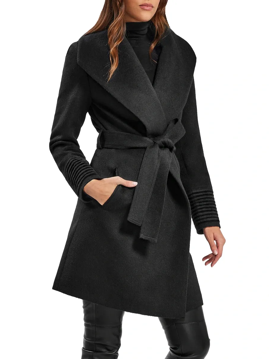 Sentaler Women's Shawl-Collar Wrap Coat | Thumbnail 6 Sentaler Women's Shawl-Collar Wrap Coat | Thumbnail 6