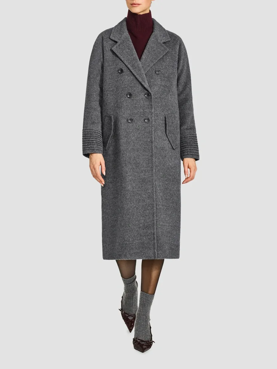 Sentaler Women's Alpaca-Wool Double-Breasted Long Coat | Thumbnail 4 Sentaler Women's Alpaca-Wool Double-Breasted Long Coat | Thumbnail 4