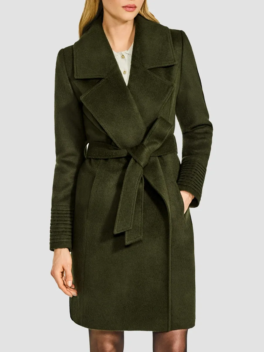 Sentaler Women's Baby Alpaca & Wool Notch-Collar Wrap Coat | Thumbnail 4 Sentaler Women's Baby Alpaca & Wool Notch-Collar Wrap Coat | Thumbnail 4
