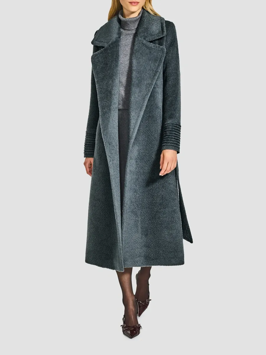 Sentaler Women's Bouclé Alpaca-Blend Long Wrap Coat | Thumbnail 3 Sentaler Women's Bouclé Alpaca-Blend Long Wrap Coat | Thumbnail 3