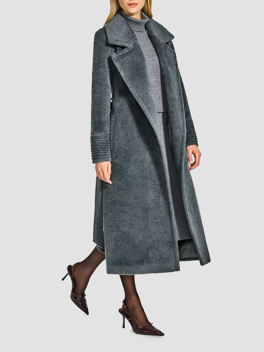 Sentaler Women's Bouclé Alpaca-Blend Long Wrap Coat | Thumbnail 4 Sentaler Women's Bouclé Alpaca-Blend Long Wrap Coat | Thumbnail 4