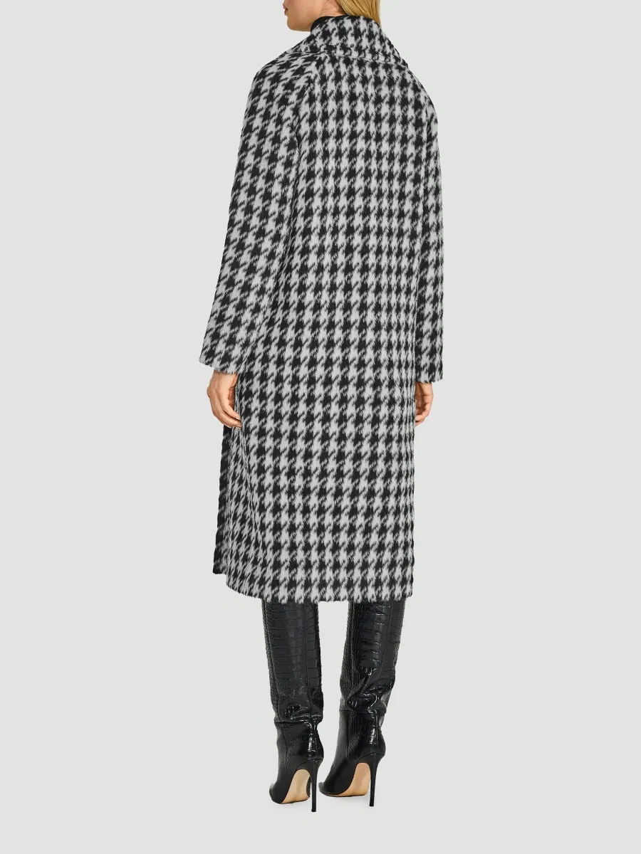 Sentaler Women's Suri Houndstooth Alpaca-Wool Long Coat | Thumbnail 3 Sentaler Women's Suri Houndstooth Alpaca-Wool Long Coat | Thumbnail 3