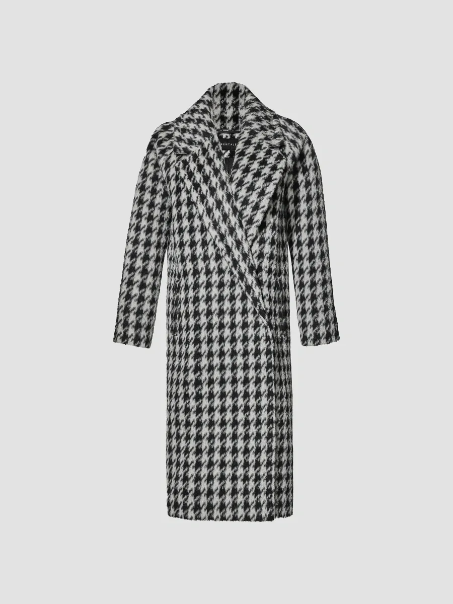 Sentaler Women's Suri Houndstooth Alpaca-Wool Long Coat | Thumbnail 7 Sentaler Women's Suri Houndstooth Alpaca-Wool Long Coat | Thumbnail 7