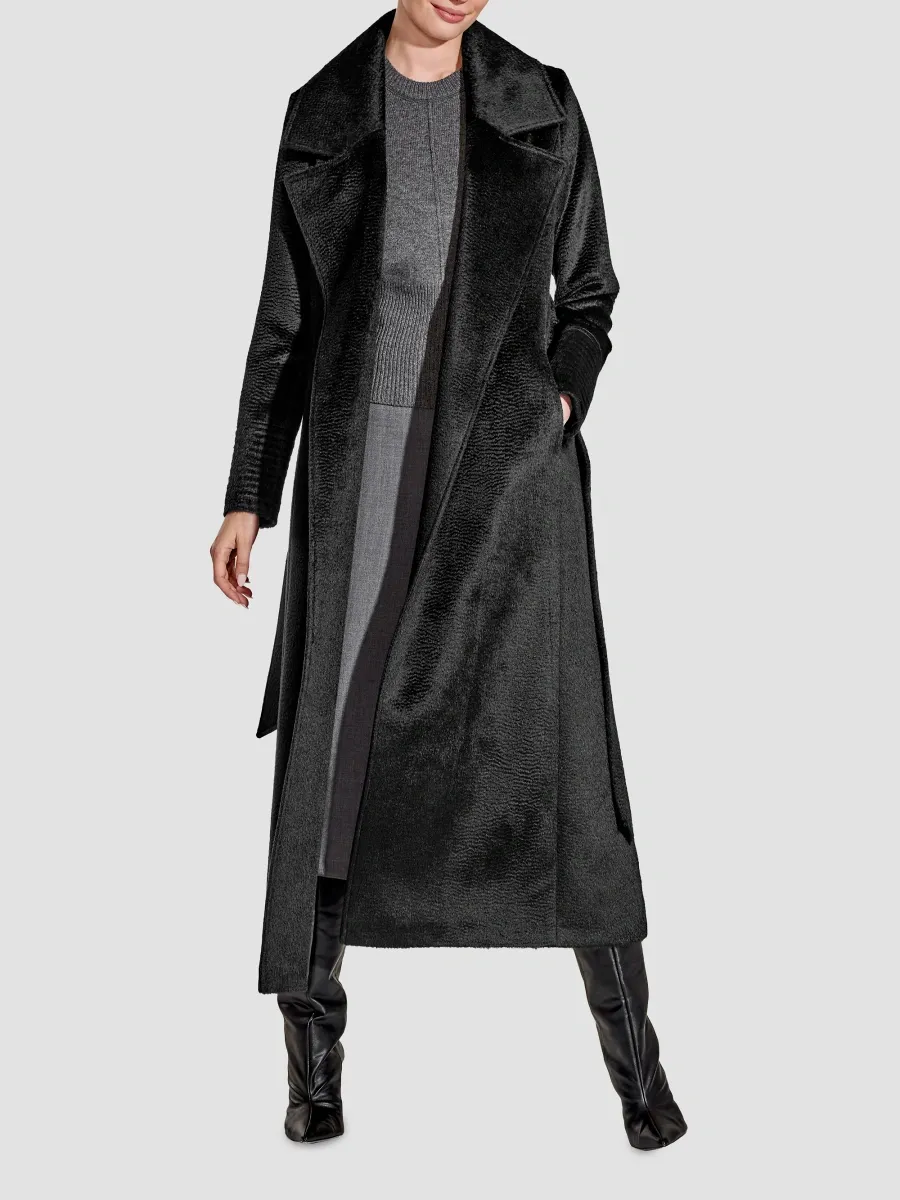 Sentaler Women's Notch-Collar Wrap Coat | Thumbnail 4 Sentaler Women's Notch-Collar Wrap Coat | Thumbnail 4