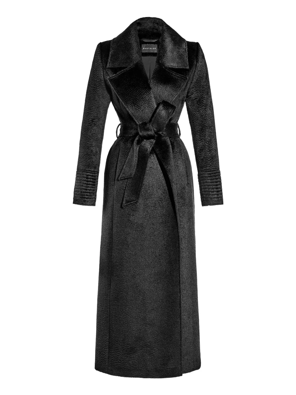 Sentaler Women's Notch-Collar Wrap Coat